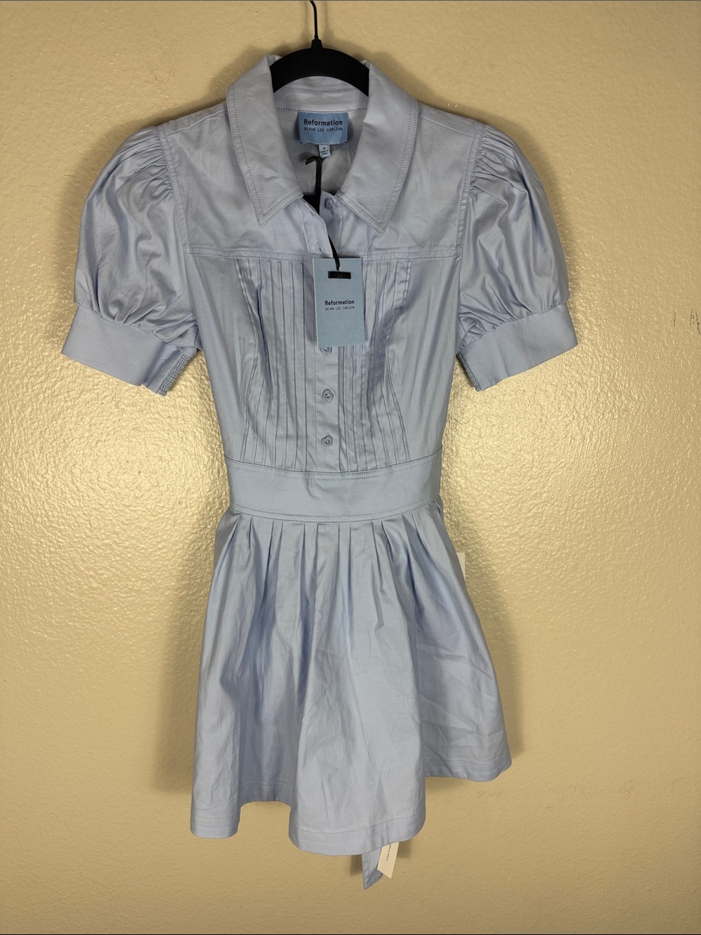 Reformation Loonette Dress in Ice Water - Picture 5 of 10